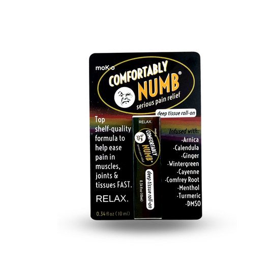 The original Comfortably Numb extreme topical pain reliever with arnica, calendula and comfrey root.