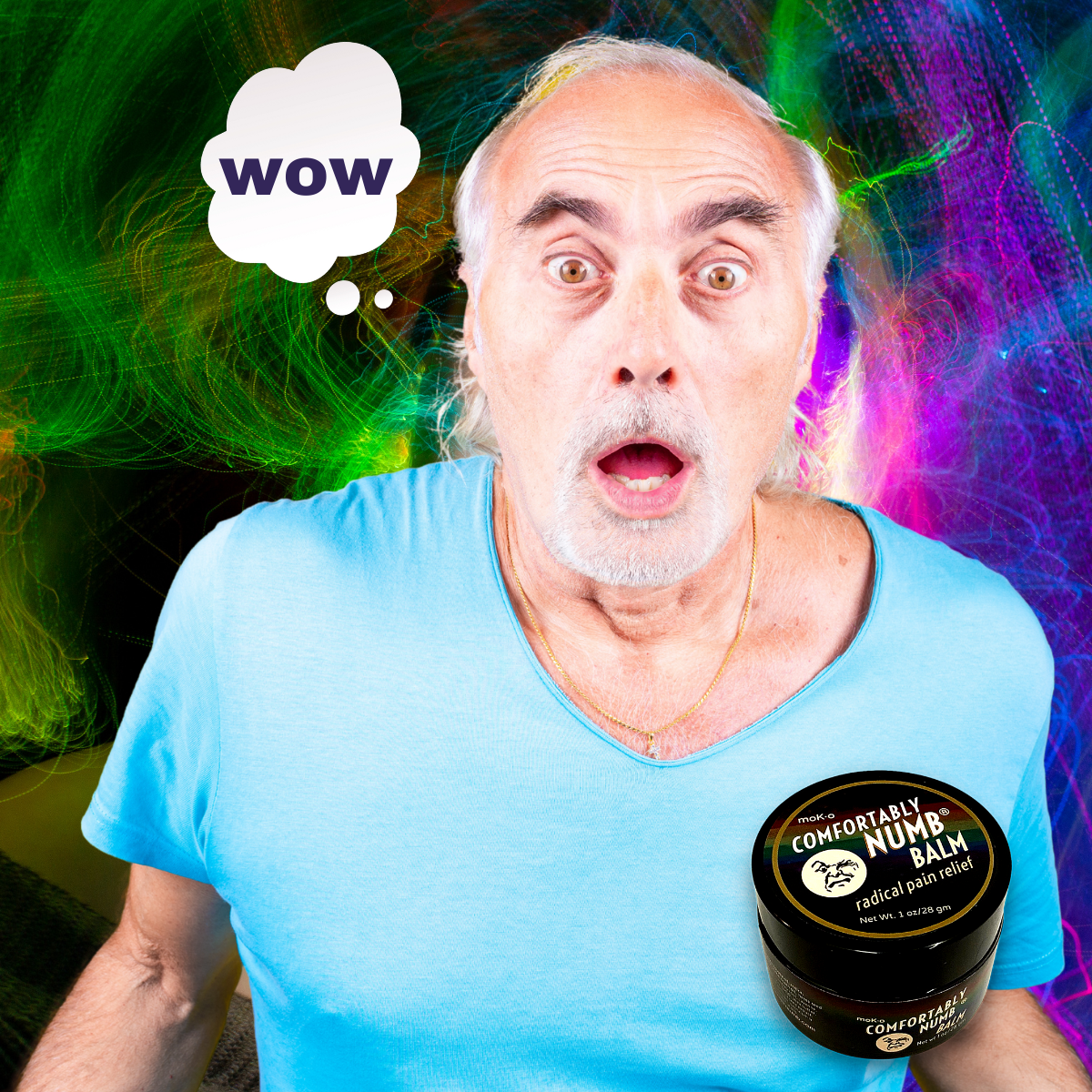 This guy has been around in some numb circles in his day. He may have never been numbed like this before, though.  Comfortably Numb® pain relieving balm will help you forget your pain and your problems and let you relax and live the good life. 