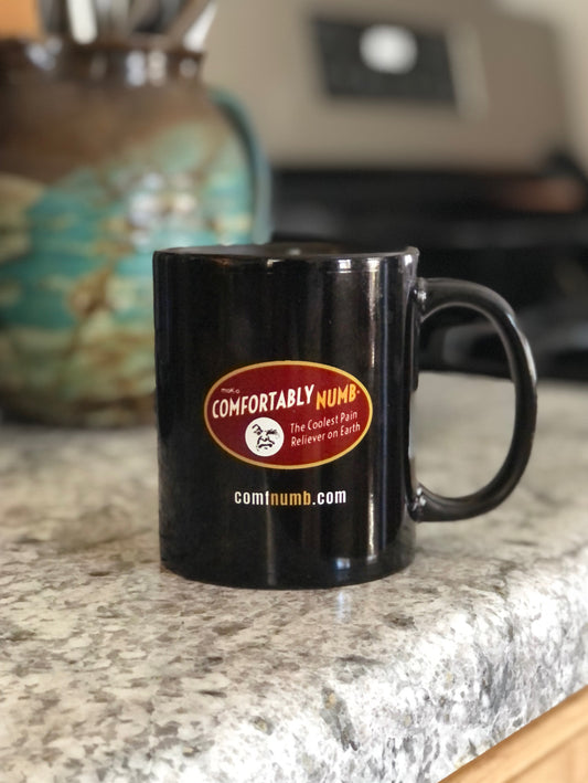 Drinking organic coffee has never tasted better in your cool Comfortably Numb® coffee cup.