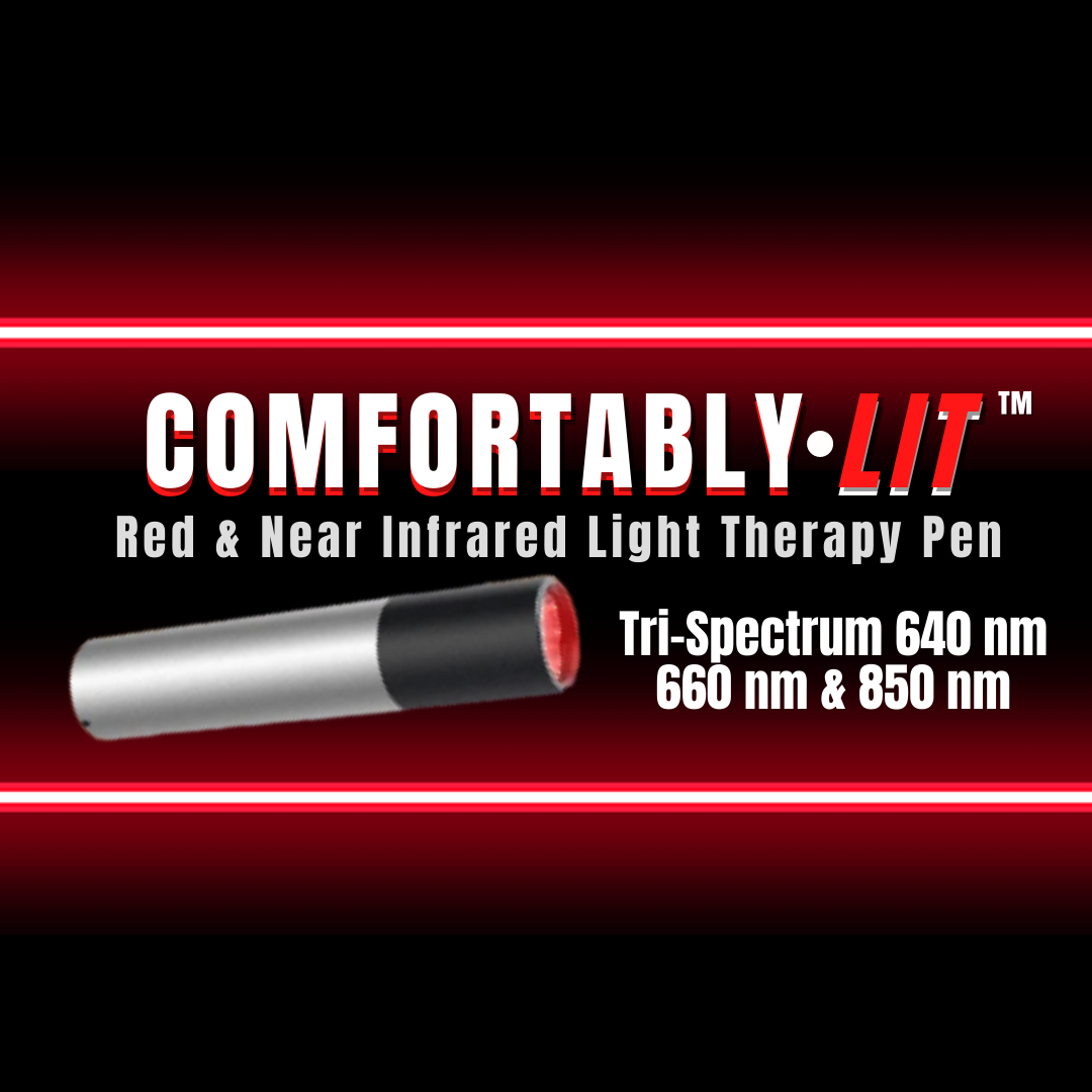 Comfortably Lit™ Red light therapy wand for pain and healing